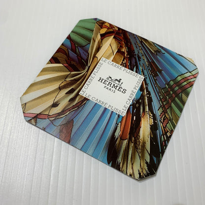 【中古品】【メンズ/レディース】 HERMES エルメス PLEATED SCARF プリーツスカーフ アクセサリー 183-260622-ko-05-tei カラー：柄 万代Net店