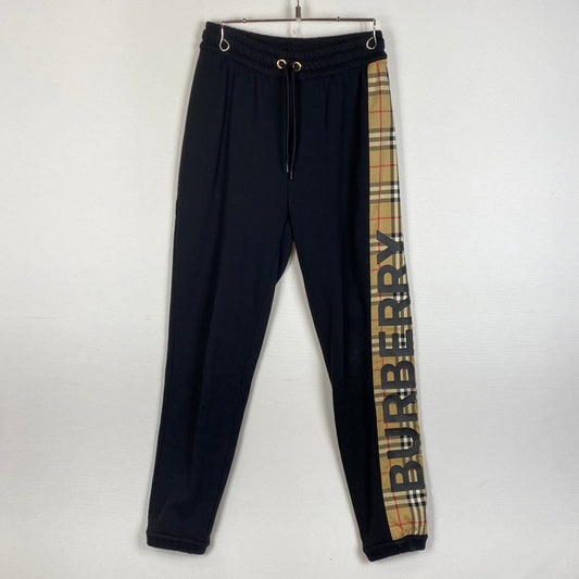 【中古品】【メンズ】 BURBERRY バーバリー LOGO SWEAT PANTS 8024541 71L ロゴ スウェット パンツ ボトムス 152-260623-sa-07-tei サイズ：XS カラー：ブラック 万代Net店