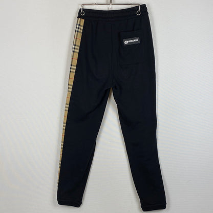 【中古品】【メンズ】 BURBERRY バーバリー LOGO SWEAT PANTS 8024541 71L ロゴ スウェット パンツ ボトムス 152-260623-sa-07-tei サイズ：XS カラー：ブラック 万代Net店