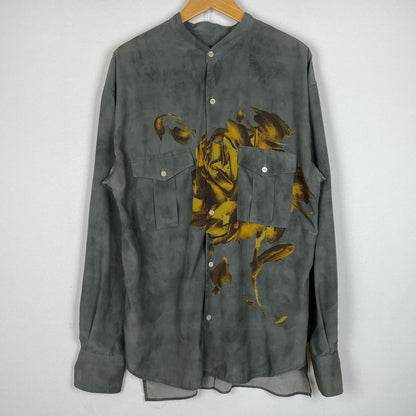 【中古品】【メンズ】 BED J.W. FORD ベッド フォード 19AW PRINT NOCOLLAR SHIRT -B-BL10 2019年秋冬 プリント ノーカラー シャツ 長袖 トップス 140-260830-sa-08-tei カラー：グレー 万代Net店