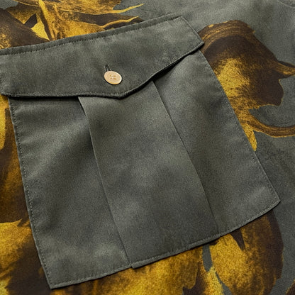 【中古品】【メンズ】 BED J.W. FORD ベッド フォード 19AW PRINT NOCOLLAR SHIRT -B-BL10 2019年秋冬 プリント ノーカラー シャツ 長袖 トップス 140-260830-sa-08-tei カラー：グレー 万代Net店