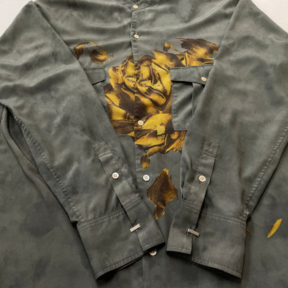 【中古品】【メンズ】 BED J.W. FORD ベッド フォード 19AW PRINT NOCOLLAR SHIRT -B-BL10 2019年秋冬 プリント ノーカラー シャツ 長袖 トップス 140-260830-sa-08-tei カラー：グレー 万代Net店