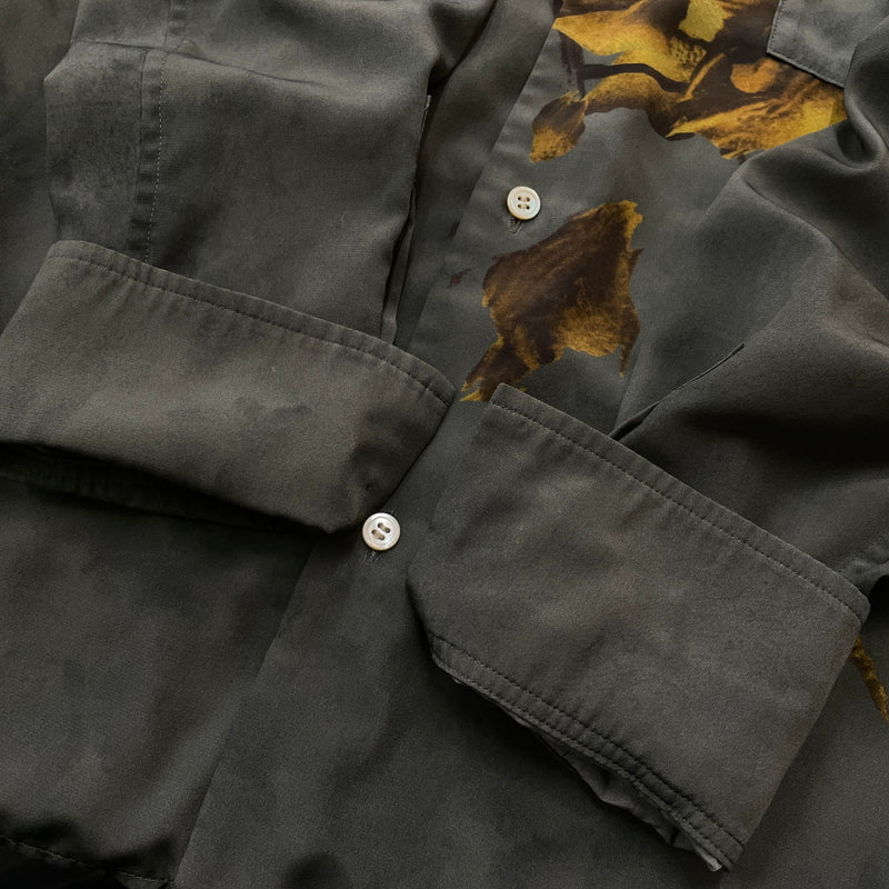 【中古品】【メンズ】 BED J.W. FORD ベッド フォード 19AW PRINT NOCOLLAR SHIRT -B-BL10 2019年秋冬 プリント ノーカラー シャツ 長袖 トップス 140-260830-sa-08-tei カラー：グレー 万代Net店