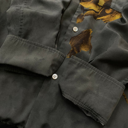 【中古品】【メンズ】 BED J.W. FORD ベッド フォード 19AW PRINT NOCOLLAR SHIRT -B-BL10 2019年秋冬 プリント ノーカラー シャツ 長袖 トップス 140-260830-sa-08-tei カラー：グレー 万代Net店
