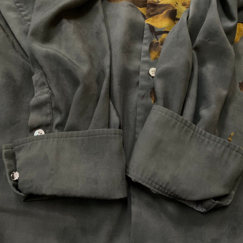 【中古品】【メンズ】 BED J.W. FORD ベッド フォード 19AW PRINT NOCOLLAR SHIRT -B-BL10 2019年秋冬 プリント ノーカラー シャツ 長袖 トップス 140-260830-sa-08-tei カラー：グレー 万代Net店