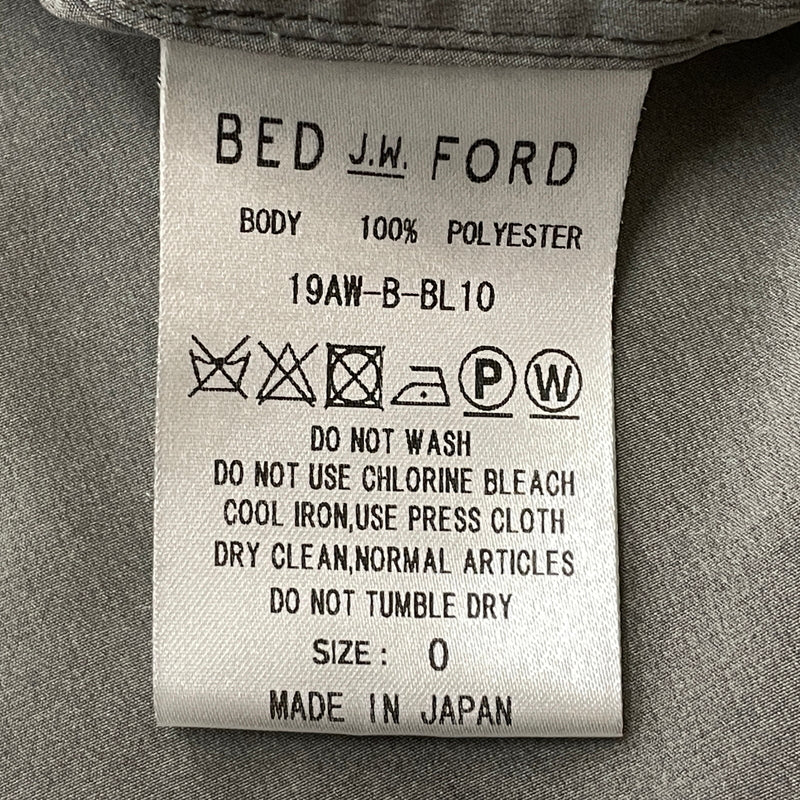 【中古品】【メンズ】 BED J.W. FORD ベッド フォード 19AW PRINT NOCOLLAR SHIRT -B-BL10 2019年秋冬 プリント ノーカラー シャツ 長袖 トップス 140-260830-sa-08-tei カラー：グレー 万代Net店