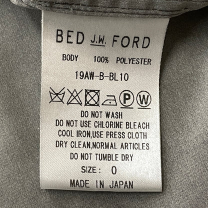 【中古品】【メンズ】 BED J.W. FORD ベッド フォード 19AW PRINT NOCOLLAR SHIRT -B-BL10 2019年秋冬 プリント ノーカラー シャツ 長袖 トップス 140-260830-sa-08-tei カラー：グレー 万代Net店