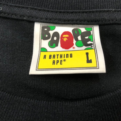 【中古品】【メンズ】 A BATHING APE ア ベイシング エイプ A BATHING APE LOGO S/S TEE ア ベイジング エイプ ロゴ ショートスリーブ Ｔシャツ 半袖 トップス 142-260702-sa-12-tei サイズ：L カラー：ブラック 万代Net店
