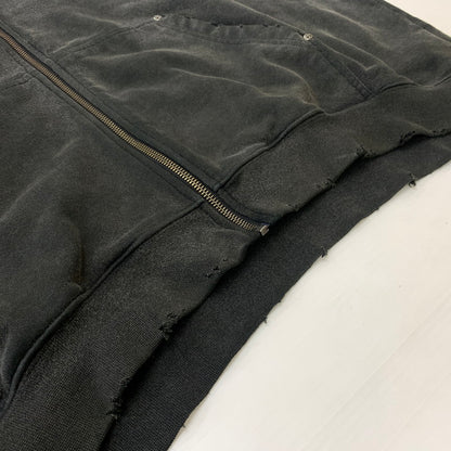 【中古品】【メンズ】 SUPPLIER サプライヤー ZIP UP HOODIE ジップアップフーディ トップス フルジップパーカー ダメージ加工 142-260619-ko-01-tei サイズ：M カラー：グレー 万代Net店
