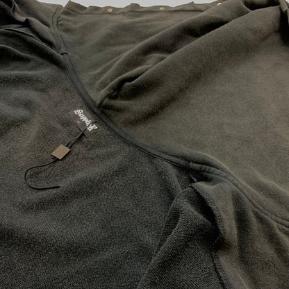 【中古品】【メンズ】 SUPPLIER サプライヤー ZIP UP HOODIE ジップアップフーディ トップス フルジップパーカー ダメージ加工 142-260619-ko-01-tei サイズ：M カラー：グレー 万代Net店