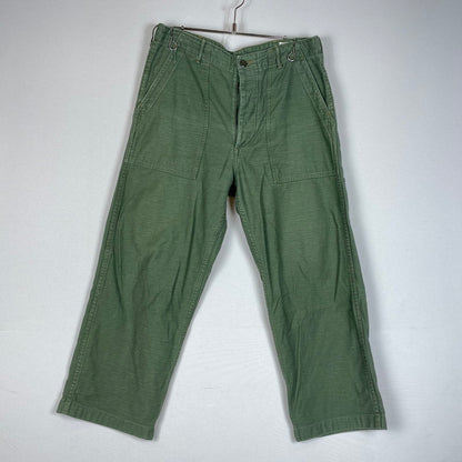 【中古品】【メンズ】 ORSLOW オアスロウ US ARMY FATIGUE PANTS アメリカ軍 ファティーグ パンツ ボトムス ベイカーパンツ 151-260623-yo-12-tei サイズ：L カラー：グリーン 万代Net店