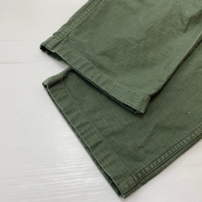 【中古品】【メンズ】 ORSLOW オアスロウ US ARMY FATIGUE PANTS アメリカ軍 ファティーグ パンツ ボトムス ベイカーパンツ 151-260623-yo-12-tei サイズ：L カラー：グリーン 万代Net店