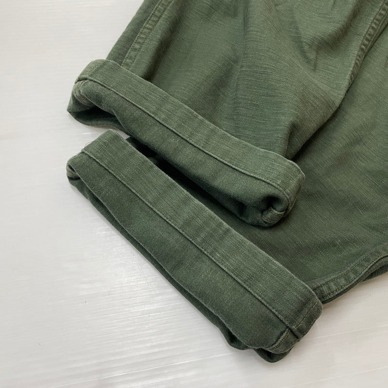 【中古品】【メンズ】 ORSLOW オアスロウ US ARMY FATIGUE PANTS アメリカ軍 ファティーグ パンツ ボトムス ベイカーパンツ 151-260623-yo-12-tei サイズ：L カラー：グリーン 万代Net店