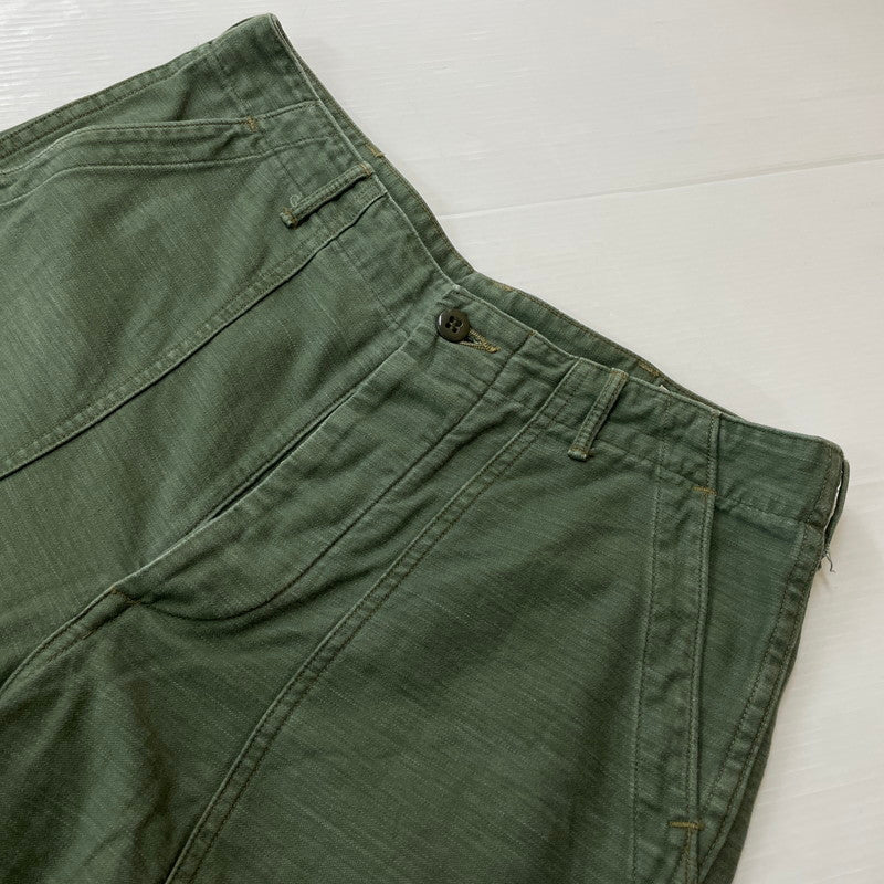 【中古品】【メンズ】 ORSLOW オアスロウ US ARMY FATIGUE PANTS アメリカ軍 ファティーグ パンツ ボトムス ベイカーパンツ 151-260623-yo-12-tei サイズ：L カラー：グリーン 万代Net店