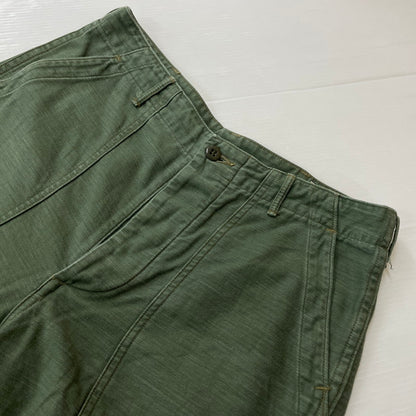 【中古品】【メンズ】 ORSLOW オアスロウ US ARMY FATIGUE PANTS アメリカ軍 ファティーグ パンツ ボトムス ベイカーパンツ 151-260623-yo-12-tei サイズ：L カラー：グリーン 万代Net店