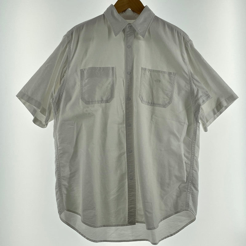 【現状渡し品】【メンズ】 THE NORTH FACE ザ ノース フェイス NT3208N PURPLE LABEL COTTPN POLESTER OX H S SHIRT パープル ラベル コットン ポレスター オックス ハーフ スリーブ シャツ 半袖 トップス 144-260804-sa-14-tei サイズ：S カラー：ホワイト 万代Net店