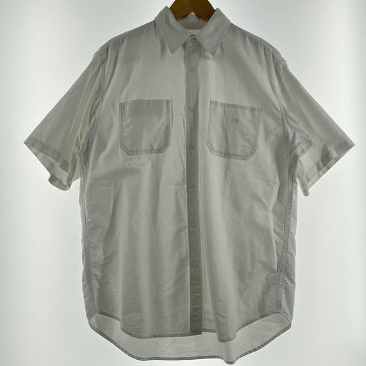 【現状渡し品】【メンズ】 THE NORTH FACE ザ ノース フェイス NT3208N PURPLE LABEL COTTPN POLESTER OX H S SHIRT パープル ラベル コットン ポレスター オックス ハーフ スリーブ シャツ 半袖 トップス 144-260804-sa-14-tei サイズ：S カラー：ホワイト 万代Net店