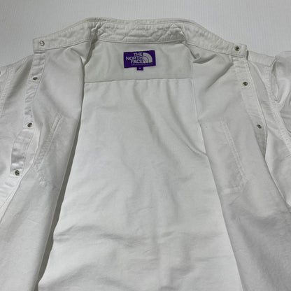 【現状渡し品】【メンズ】 THE NORTH FACE ザ ノース フェイス NT3208N PURPLE LABEL COTTPN POLESTER OX H S SHIRT パープル ラベル コットン ポレスター オックス ハーフ スリーブ シャツ 半袖 トップス 144-260804-sa-14-tei サイズ：S カラー：ホワイト 万代Net店