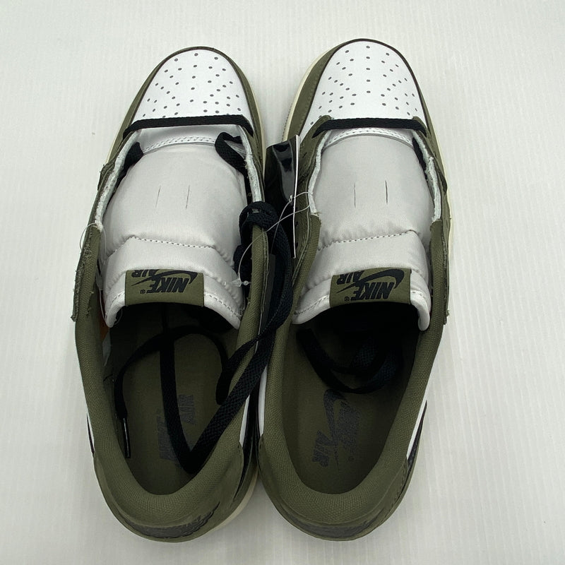 【中古美品】【メンズ】 NIKE ナイキ AIR JORDAN 1 LOW OG MEDIUM OLIVE SUMMIT WHITE エアジョーダン1 ロー OG ミディアムオリーブ サミットホワイト HQ6998-200 160-260810-nm-62-tei サイズ：29.5cm 万代Net店