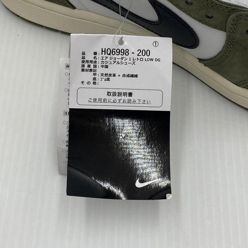 【中古美品】【メンズ】 NIKE ナイキ AIR JORDAN 1 LOW OG MEDIUM OLIVE SUMMIT WHITE エアジョーダン1 ロー OG ミディアムオリーブ サミットホワイト HQ6998-200 160-260810-nm-62-tei サイズ：29.5cm 万代Net店