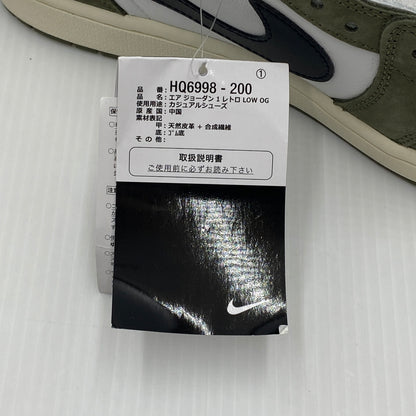【中古美品】【メンズ】 NIKE ナイキ AIR JORDAN 1 LOW OG MEDIUM OLIVE SUMMIT WHITE エアジョーダン1 ロー OG ミディアムオリーブ サミットホワイト HQ6998-200 160-260810-nm-62-tei サイズ：29.5cm 万代Net店