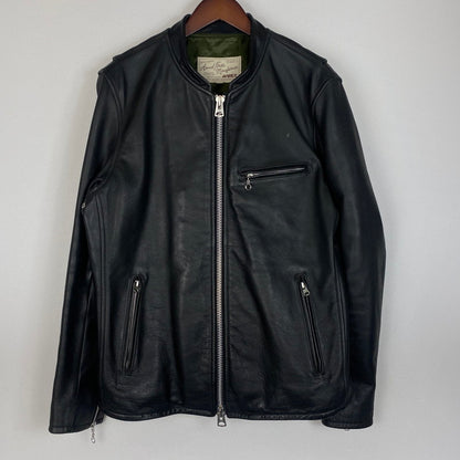 【中古品】【メンズ】 AVIREX アヴィレックス OILYCOW SINGLE RIDERS 6161068 オイリーカウ シンルグルライダース アウター レザージャケット 145-260622-ss-07-tei サイズ：XL カラー：ブラック 万代Net店