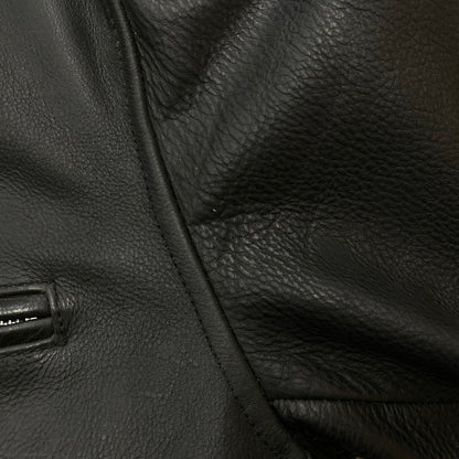 【中古品】【メンズ】 AVIREX アヴィレックス OILYCOW SINGLE RIDERS 6161068 オイリーカウ シンルグルライダース アウター レザージャケット 145-260622-ss-07-tei サイズ：XL カラー：ブラック 万代Net店