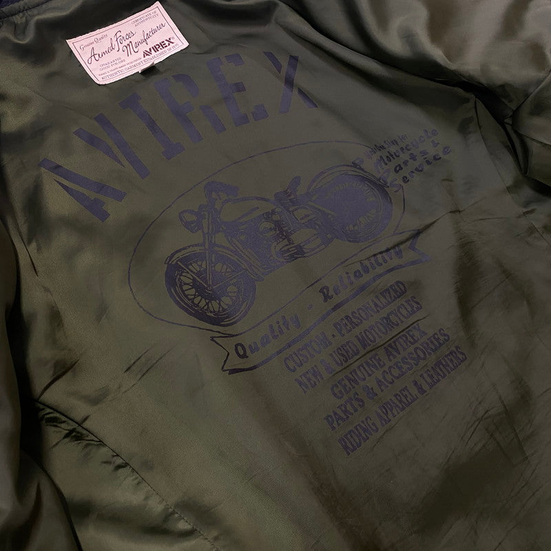 【中古品】【メンズ】 AVIREX アヴィレックス OILYCOW SINGLE RIDERS 6161068 オイリーカウ シンルグルライダース アウター レザージャケット 145-260622-ss-07-tei サイズ：XL カラー：ブラック 万代Net店