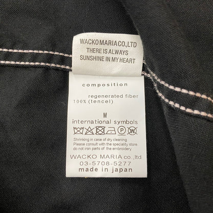 【中古品】【メンズ】 WACKO MARIA ワコマリア 24AW L/S SWITCHING SHIRT TYPE3 ロングスリーブ スイッチング シャツ タイプ3 長袖トップス 140-260622-ss-03-tei サイズ：M カラー：ブラック 万代Net店