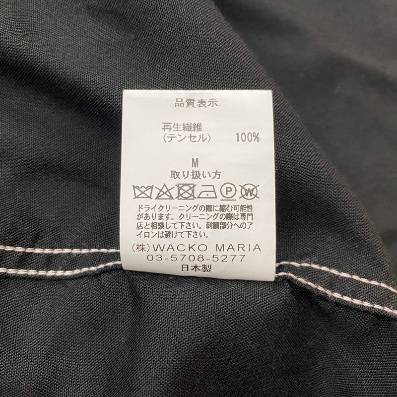 【中古品】【メンズ】 WACKO MARIA ワコマリア 24AW L/S SWITCHING SHIRT TYPE3 ロングスリーブ スイッチング シャツ タイプ3 長袖トップス 140-260622-ss-03-tei サイズ：M カラー：ブラック 万代Net店