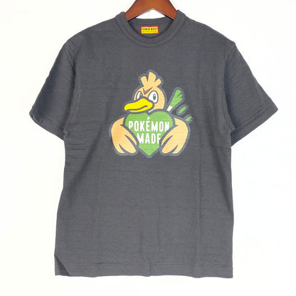 【中古品】【メンズ】 HUMANMADE ヒューマンメイド × Pokémon ポケモン 別注コラボ KAMONEGI S/S TEE カモネギ ショートスリーブ Tシャツ 半袖トップス 142-260622-ss-01-tei サイズ：S カラー：ブラック 万代Net店