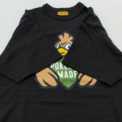 【中古品】【メンズ】 HUMANMADE ヒューマンメイド × Pokémon ポケモン 別注コラボ KAMONEGI S/S TEE カモネギ ショートスリーブ Tシャツ 半袖トップス 142-260622-ss-01-tei サイズ：S カラー：ブラック 万代Net店