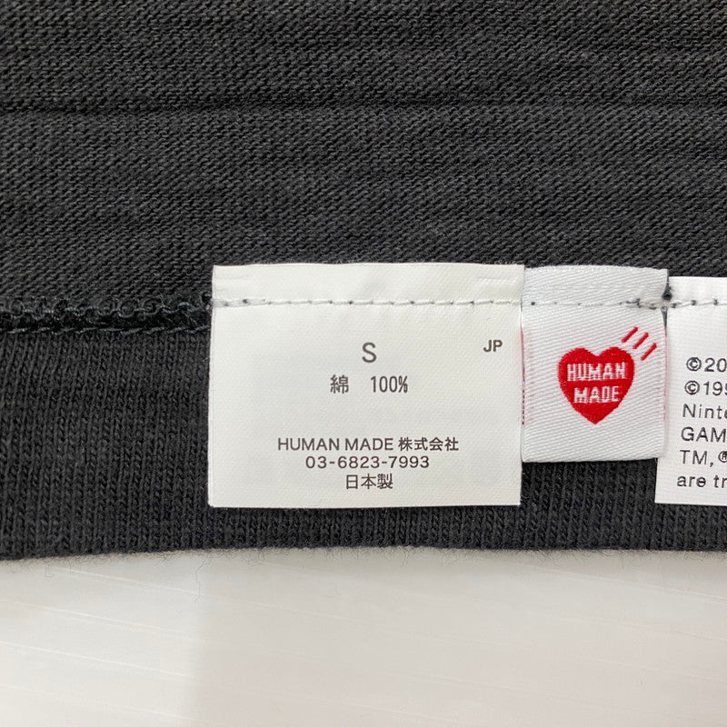 【中古品】【メンズ】 HUMANMADE ヒューマンメイド × Pokémon ポケモン 別注コラボ KAMONEGI S/S TEE カモネギ ショートスリーブ Tシャツ 半袖トップス 142-260622-ss-01-tei サイズ：S カラー：ブラック 万代Net店