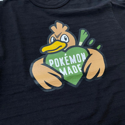 【中古品】【メンズ】 HUMANMADE ヒューマンメイド × Pokémon ポケモン 別注コラボ KAMONEGI S/S TEE カモネギ ショートスリーブ Tシャツ 半袖トップス 142-260622-ss-01-tei サイズ：S カラー：ブラック 万代Net店