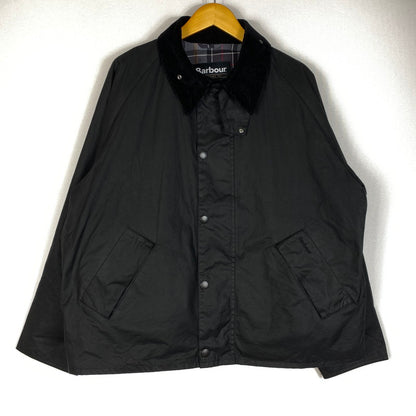 【中古品】【メンズ】 BARBOUR バブアー TRANSPORT WAX SHORT SHIRT 252MWX1678 トランスポート ワックスショートジャケット アウター ジャケット 144-260622-ss-06-tei サイズ：40 カラー：ブラック 万代Net店