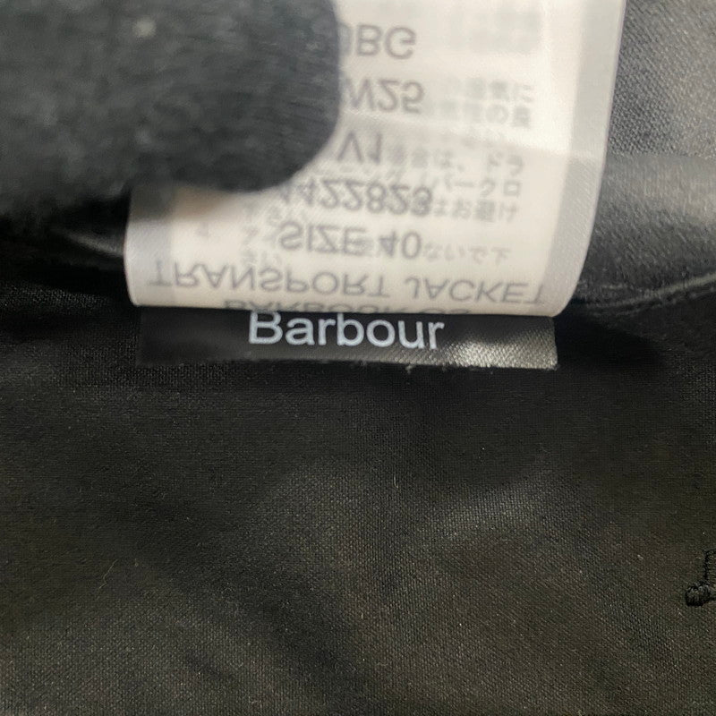 【中古品】【メンズ】 BARBOUR バブアー TRANSPORT WAX SHORT SHIRT 252MWX1678 トランスポート ワックスショートジャケット アウター ジャケット 144-260622-ss-06-tei サイズ：40 カラー：ブラック 万代Net店