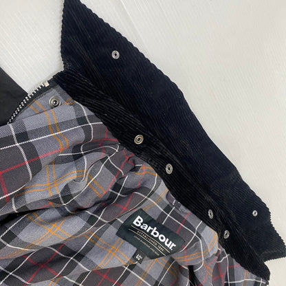 【中古品】【メンズ】 BARBOUR バブアー TRANSPORT WAX SHORT SHIRT 252MWX1678 トランスポート ワックスショートジャケット アウター ジャケット 144-260622-ss-06-tei サイズ：40 カラー：ブラック 万代Net店