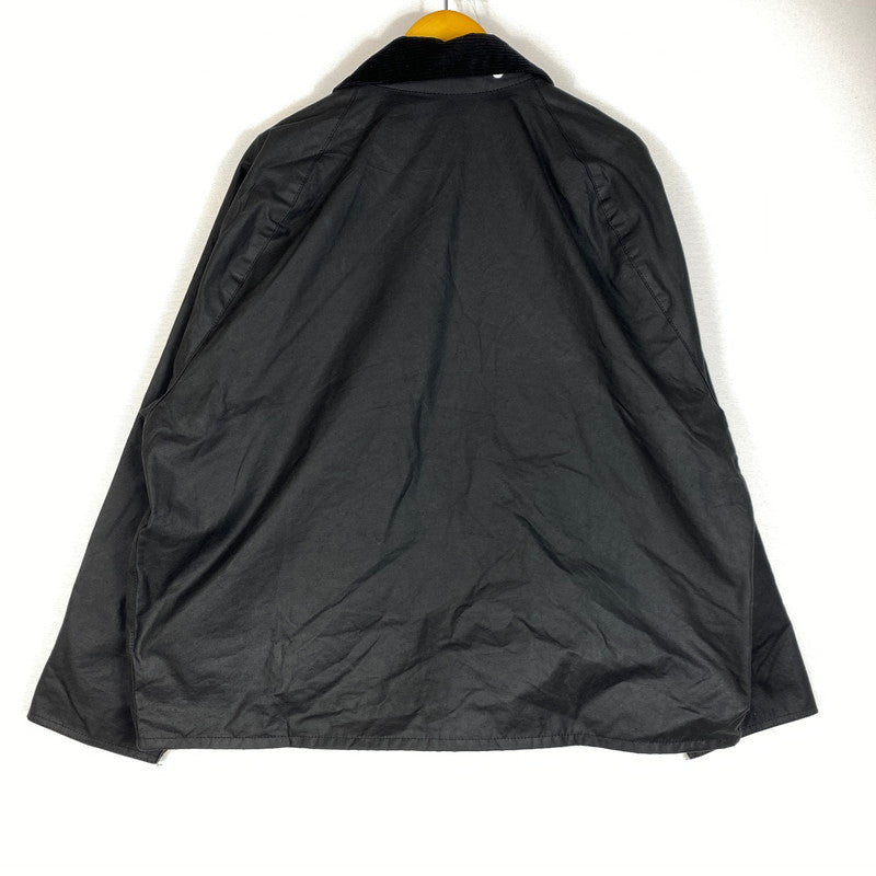 【中古品】【メンズ】 BARBOUR バブアー TRANSPORT WAX SHORT SHIRT 252MWX1678 トランスポート ワックスショートジャケット アウター ジャケット 144-260622-ss-06-tei サイズ：40 カラー：ブラック 万代Net店
