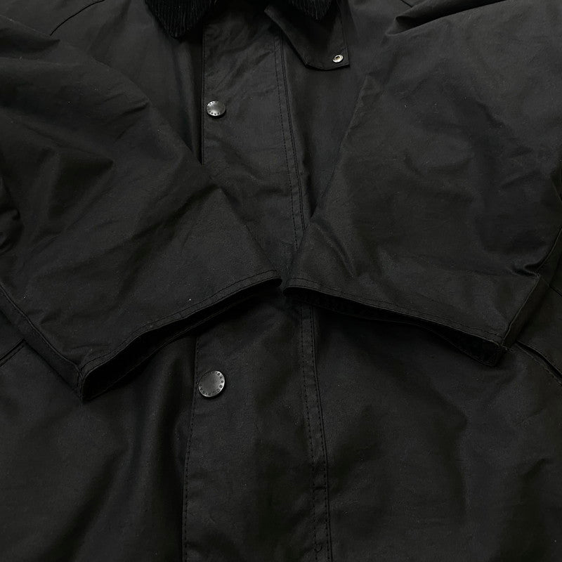 【中古品】【メンズ】 BARBOUR バブアー TRANSPORT WAX SHORT SHIRT 252MWX1678 トランスポート ワックスショートジャケット アウター ジャケット 144-260622-ss-06-tei サイズ：40 カラー：ブラック 万代Net店