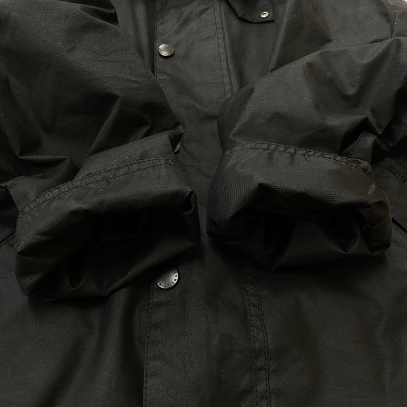 【中古品】【メンズ】 BARBOUR バブアー TRANSPORT WAX SHORT SHIRT 252MWX1678 トランスポート ワックスショートジャケット アウター ジャケット 144-260622-ss-06-tei サイズ：40 カラー：ブラック 万代Net店