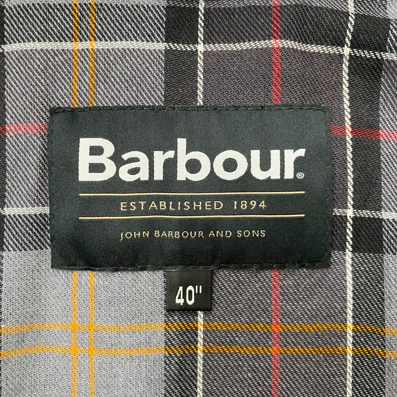 【中古品】【メンズ】 BARBOUR バブアー TRANSPORT WAX SHORT SHIRT 252MWX1678 トランスポート ワックスショートジャケット アウター ジャケット 144-260622-ss-06-tei サイズ：40 カラー：ブラック 万代Net店