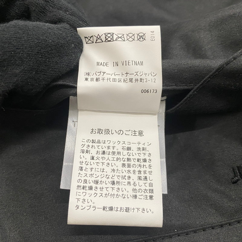 【中古品】【メンズ】 BARBOUR バブアー TRANSPORT WAX SHORT SHIRT 252MWX1678 トランスポート ワックスショートジャケット アウター ジャケット 144-260622-ss-06-tei サイズ：40 カラー：ブラック 万代Net店