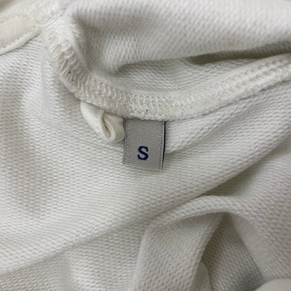 【中古品】【メンズ】 MONCLER モンクレール LOGO PATCH HOODIE I20938G00026 89A1K ロゴパッチ フーディー トップス プルオーバーパーカー 141-260622-ss-04-tei サイズ：S/※後ろ汚れあり カラー：ホワイト 万代Net店