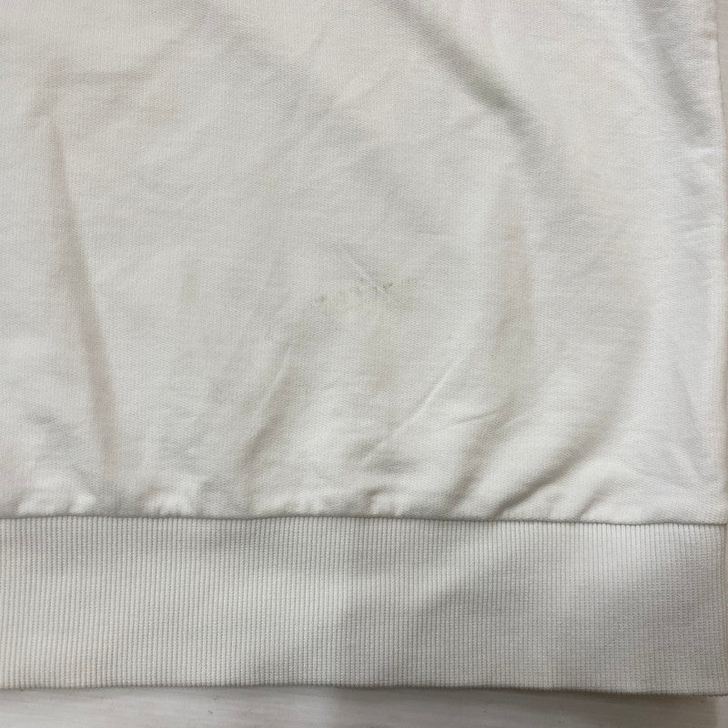 【中古品】【メンズ】 MONCLER モンクレール LOGO PATCH HOODIE I20938G00026 89A1K ロゴパッチ フーディー トップス プルオーバーパーカー 141-260622-ss-04-tei サイズ：S/※後ろ汚れあり カラー：ホワイト 万代Net店