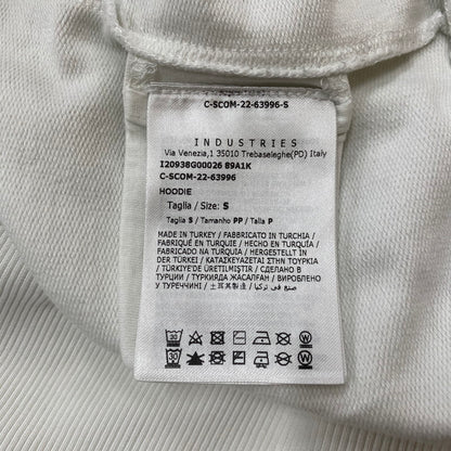 【中古品】【メンズ】 MONCLER モンクレール LOGO PATCH HOODIE I20938G00026 89A1K ロゴパッチ フーディー トップス プルオーバーパーカー 141-260622-ss-04-tei サイズ：S/※後ろ汚れあり カラー：ホワイト 万代Net店