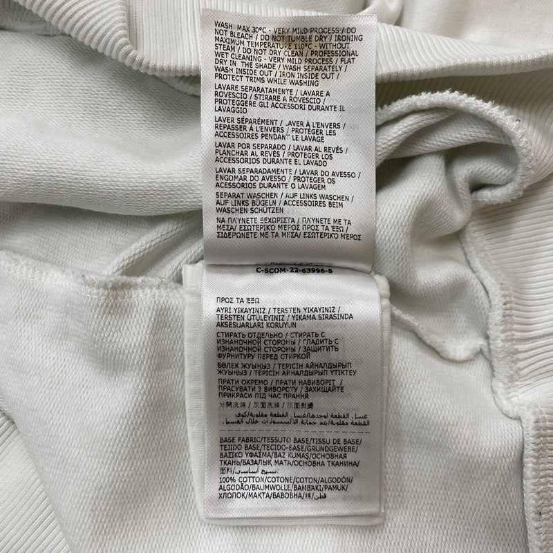 【中古品】【メンズ】 MONCLER モンクレール LOGO PATCH HOODIE I20938G00026 89A1K ロゴパッチ フーディー トップス プルオーバーパーカー 141-260622-ss-04-tei サイズ：S/※後ろ汚れあり カラー：ホワイト 万代Net店