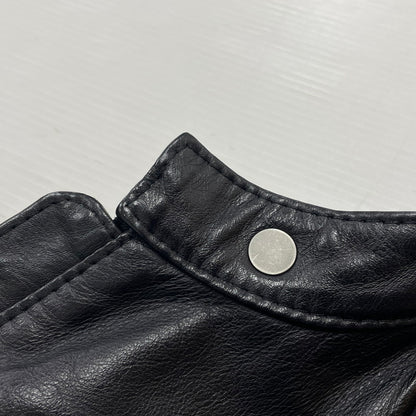【中古品】【メンズ】 MAISON MARIGIELA メゾン マルジェラ S50SM0257 SX9007 LEATHER DOUBLE レザーライダース ジャケット アウター 牛革 八の字 141-620618-sa-02-tei サイズ：44 カラー：ブラック 万代Net店