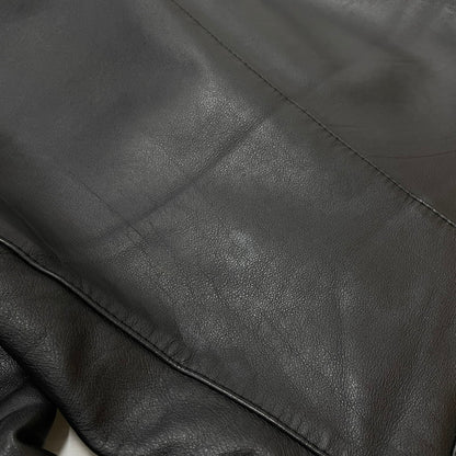 【中古品】【メンズ】 MAISON MARIGIELA メゾン マルジェラ S50SM0257 SX9007 LEATHER DOUBLE レザーライダース ジャケット アウター 牛革 八の字 141-620618-sa-02-tei サイズ：44 カラー：ブラック 万代Net店