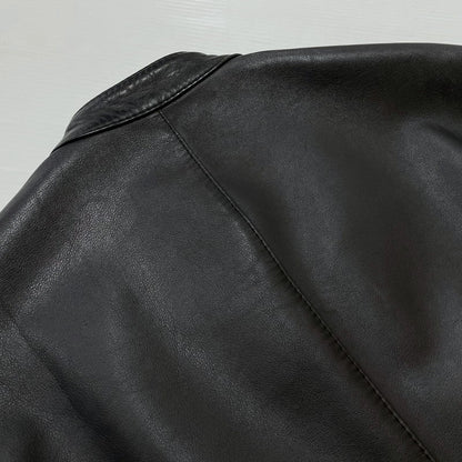 【中古品】【メンズ】 MAISON MARIGIELA メゾン マルジェラ S50SM0257 SX9007 LEATHER DOUBLE レザーライダース ジャケット アウター 牛革 八の字 141-620618-sa-02-tei サイズ：44 カラー：ブラック 万代Net店