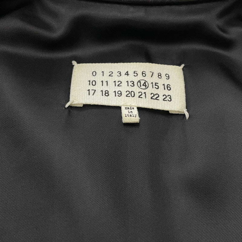 【中古品】【メンズ】 MAISON MARIGIELA メゾン マルジェラ S50SM0257 SX9007 LEATHER DOUBLE レザーライダース ジャケット アウター 牛革 八の字 141-620618-sa-02-tei サイズ：44 カラー：ブラック 万代Net店